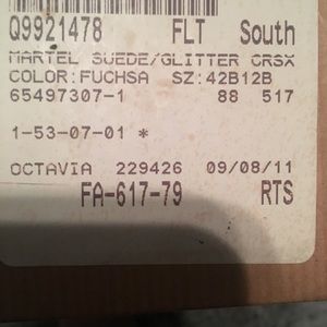 Christian Louboutin  Suede/ Glitter Color: Fuchsa